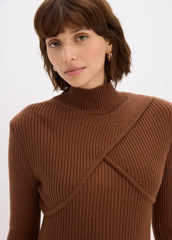 Robe pull en viscose majoritaire, bonprix