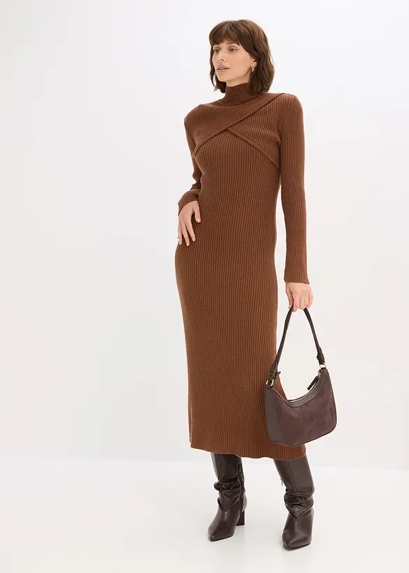 Robe pull en viscose majoritaire, bonprix