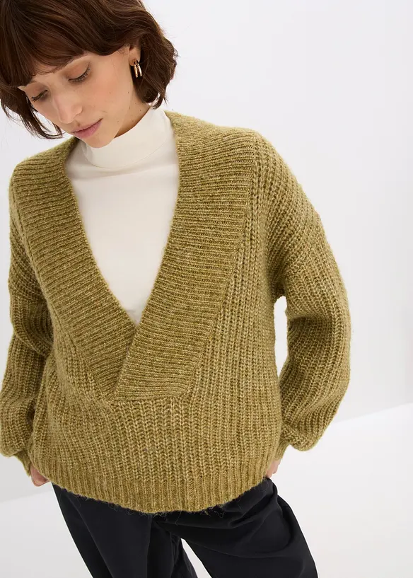 Grobstrick-Pullover, bonprix