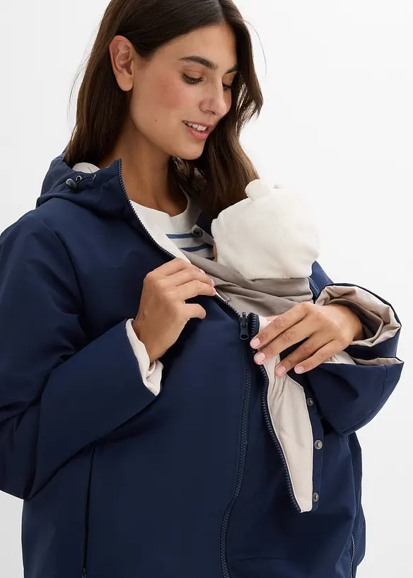 Manteau de grossesse 6-en-1 réversible et déperlant avec fonction portage, bonprix