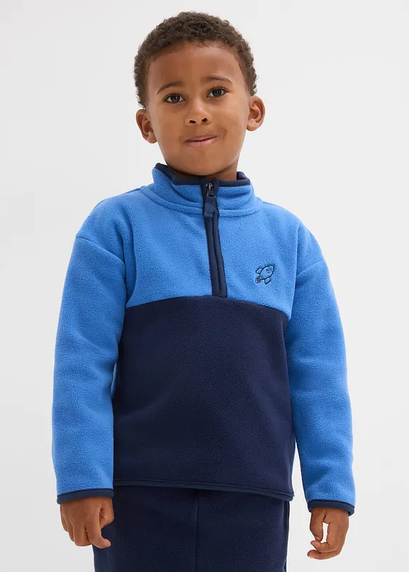 Fleecepullover mit Reißverschluss, bonprix