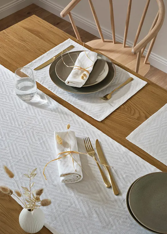 Lot de 2 sets de table en coton, bonprix