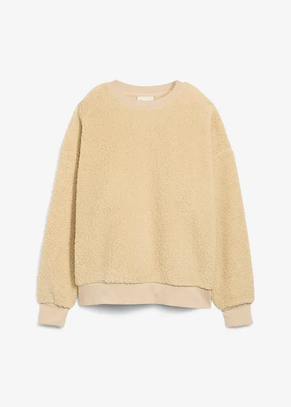 Pull en maille sherpa, bonprix