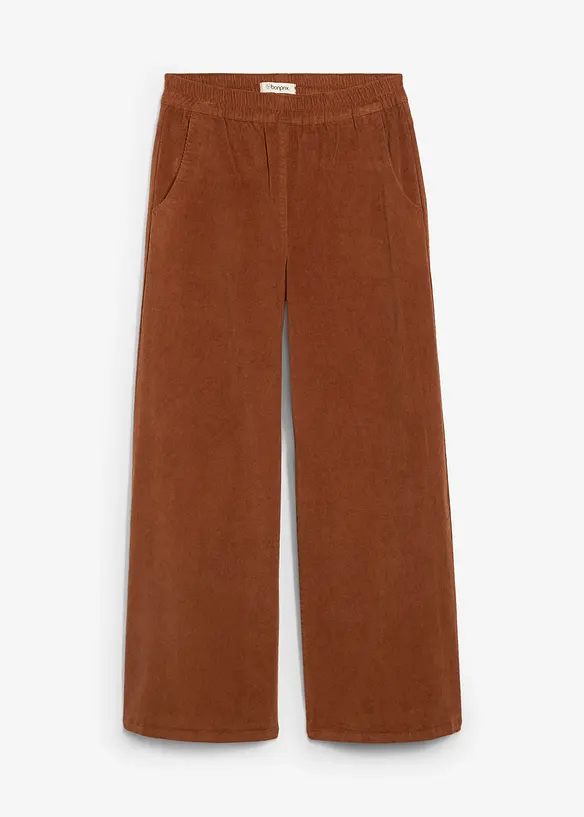 Cordhose mit Bequembund, High Waist, bonprix
