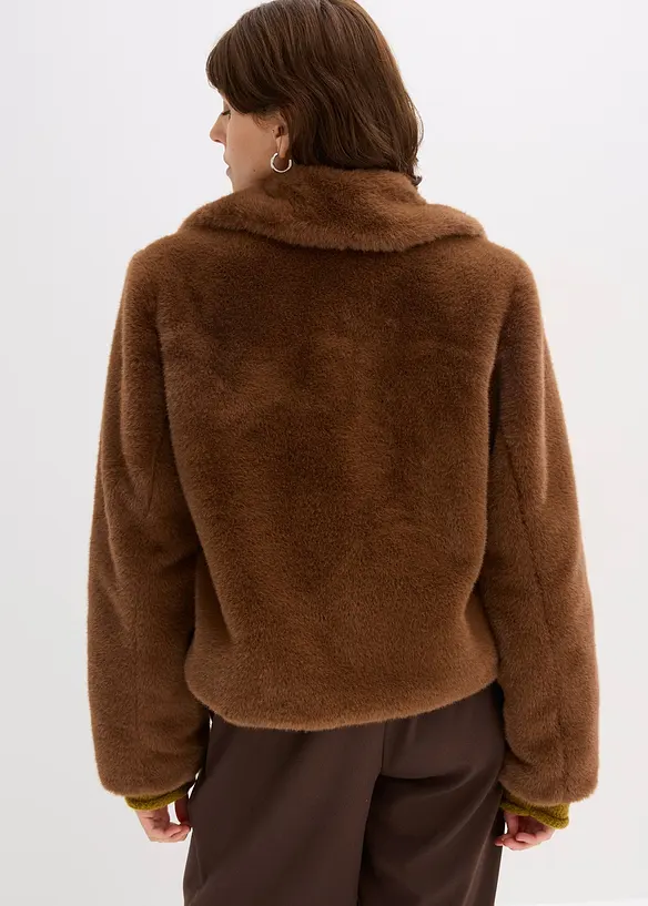 Fellimitat-Jacke, bonprix
