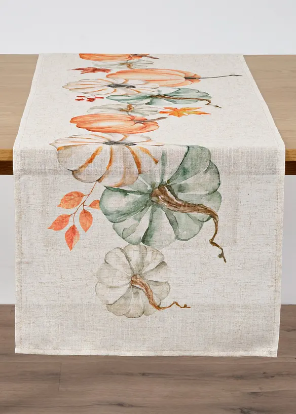 Chemin de table à motif citrouille, bonprix