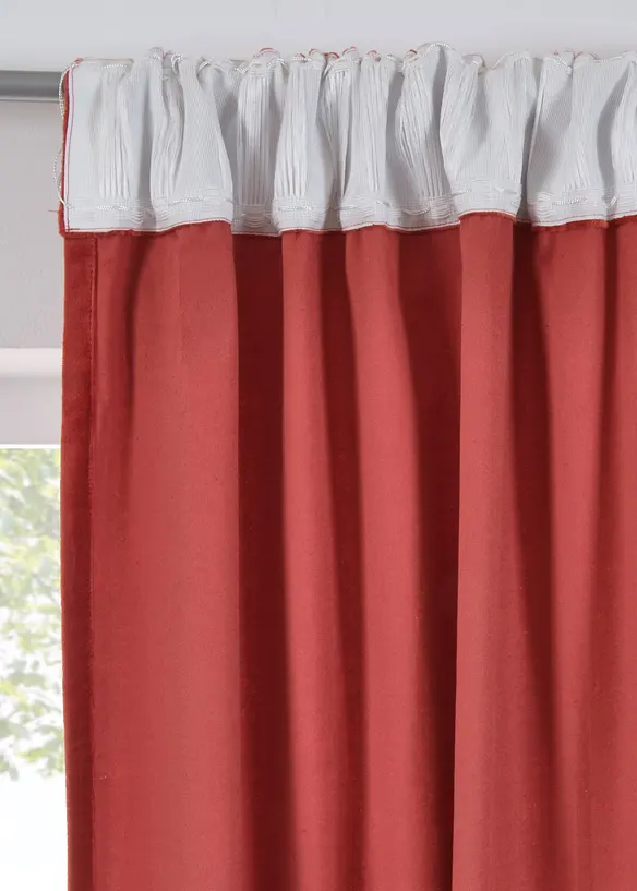 Rideau en velours de coton (1 pce), bonprix