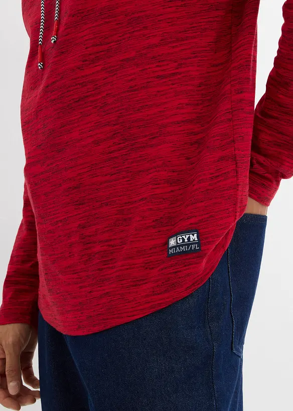 Langarmshirt mit Schalkragen, bonprix