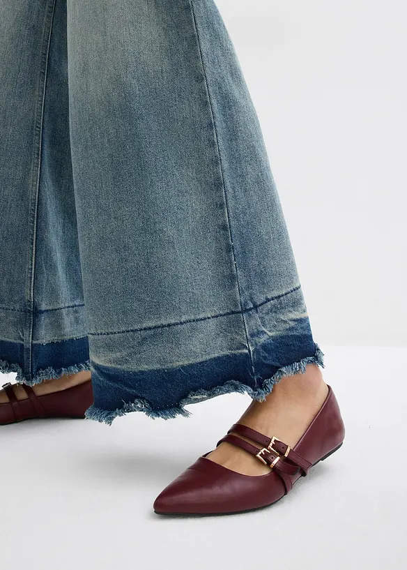 Jean large taille mi-haute, bonprix