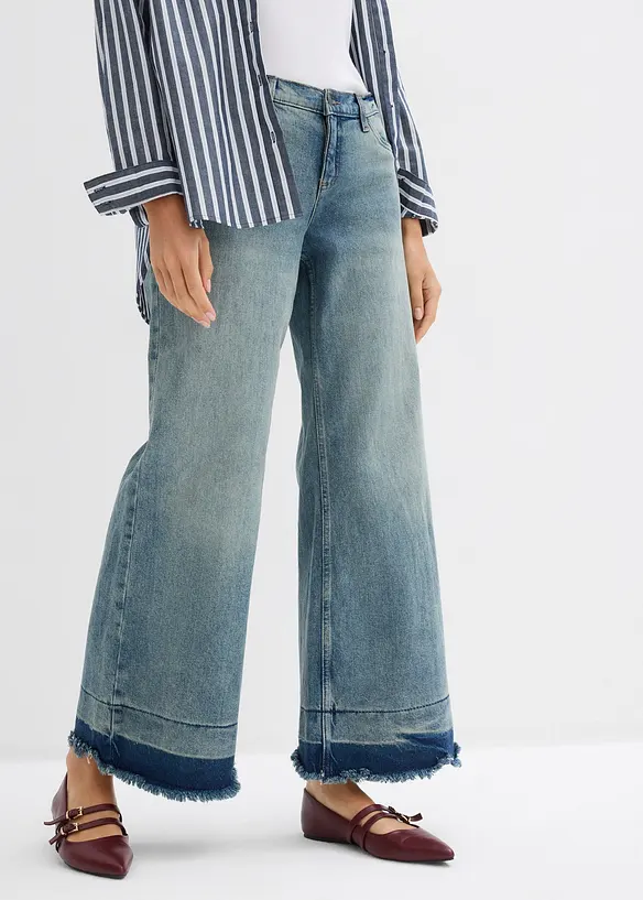 Jean large taille mi-haute, bonprix