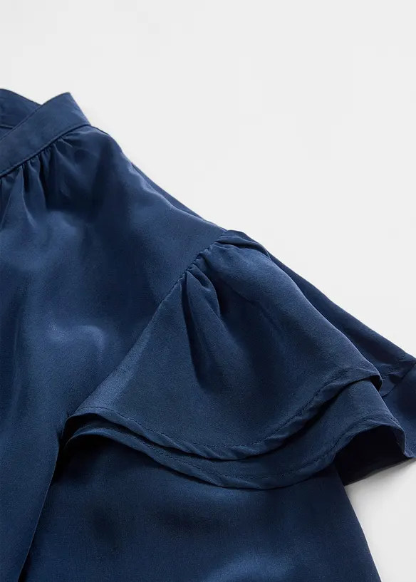 Bluse mit Seidenanteil, bonprix