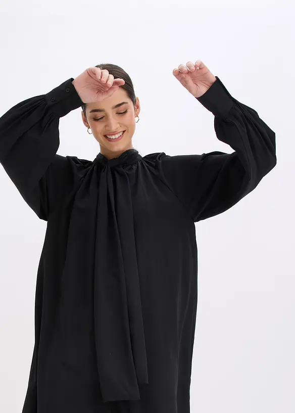 Blusenkleid mit Schluppenkragen, bonprix