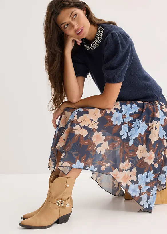 Pullover mit Strass-Applikation, bonprix