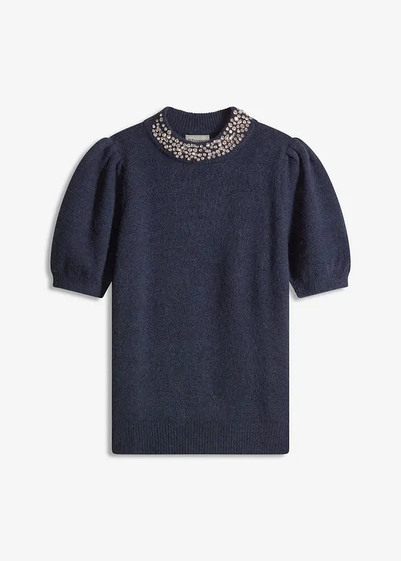 Pullover mit Strass-Applikation, bonprix