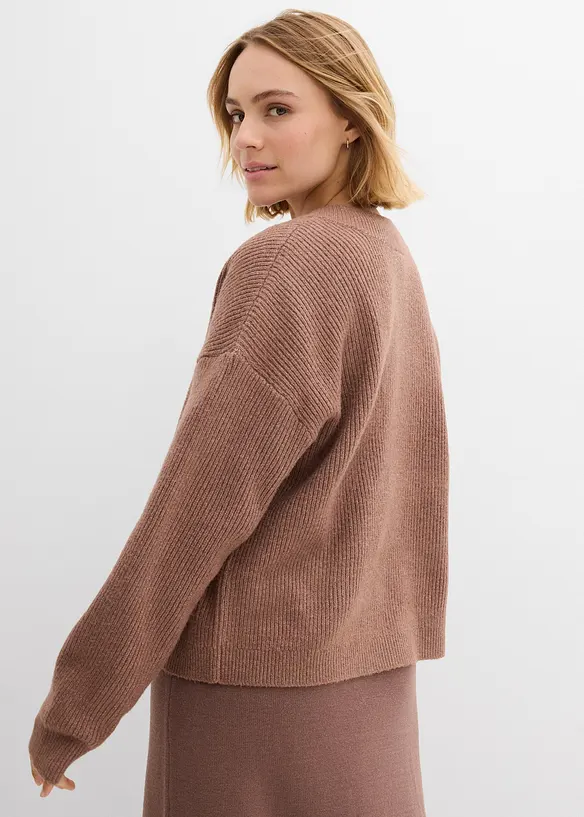 Gilet en maille oversize, bonprix
