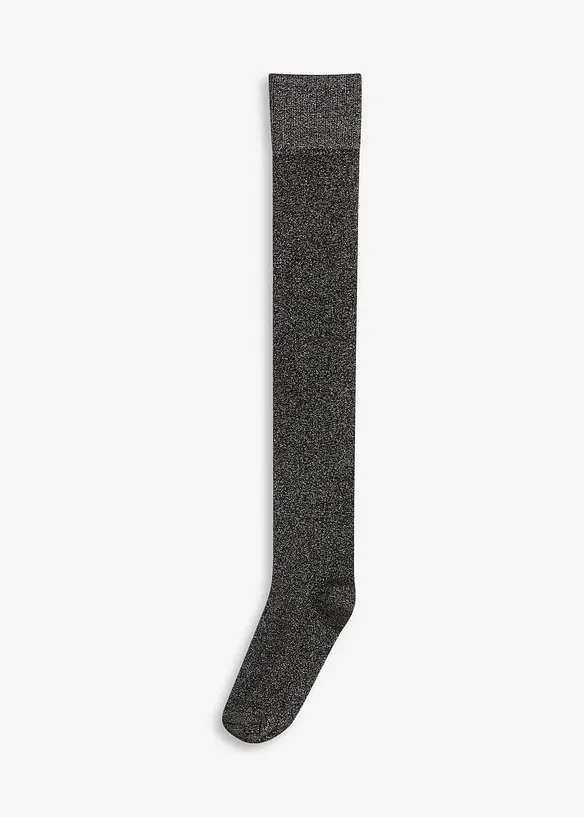 Overknee Strümpfe mit Lurex und Bio-Baumwolle, bonprix