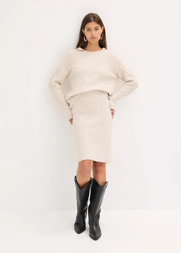 Jupe en maille, bonprix