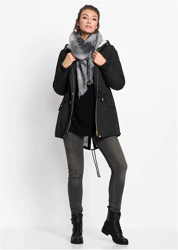 Parka mit Teddy-Futter, bonprix
