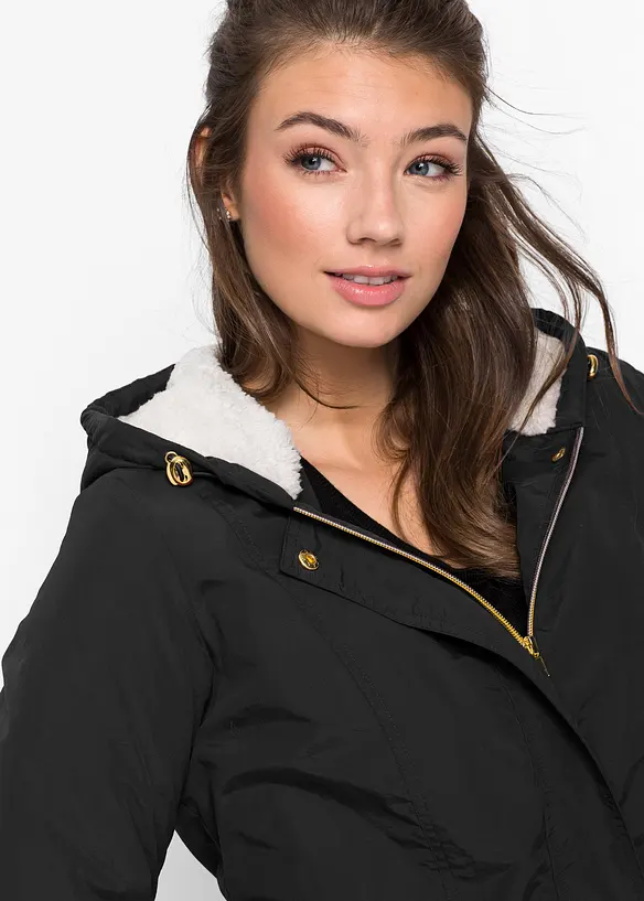 Parka mit Teddy-Futter, bonprix