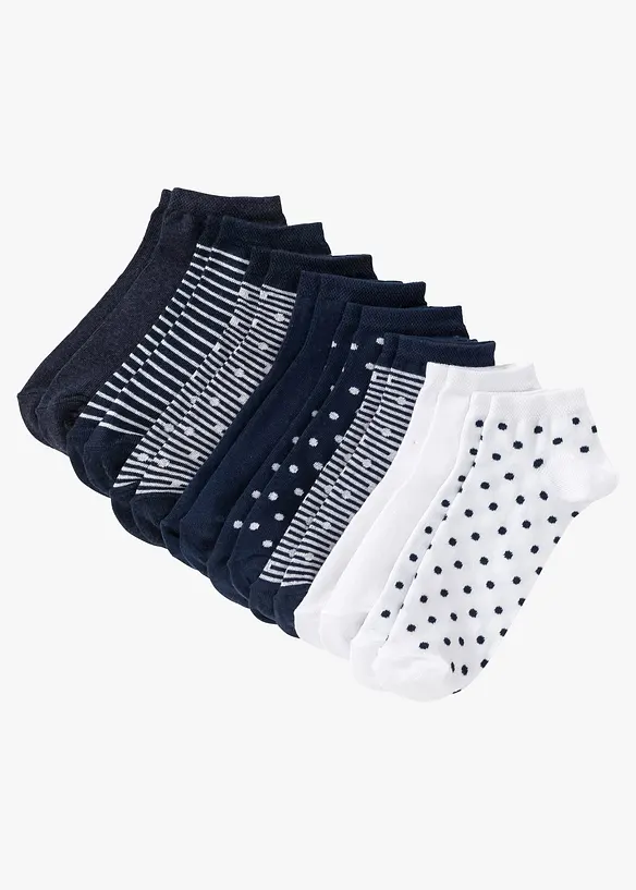 Lot de 8 paires de socquettes, bonprix