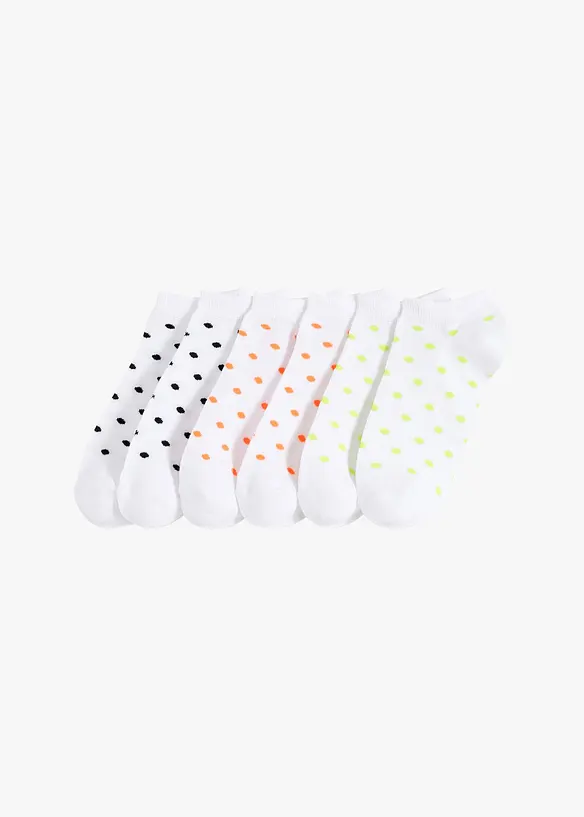 Lot de 6 paires de chaussettes courtes en coton, bonprix