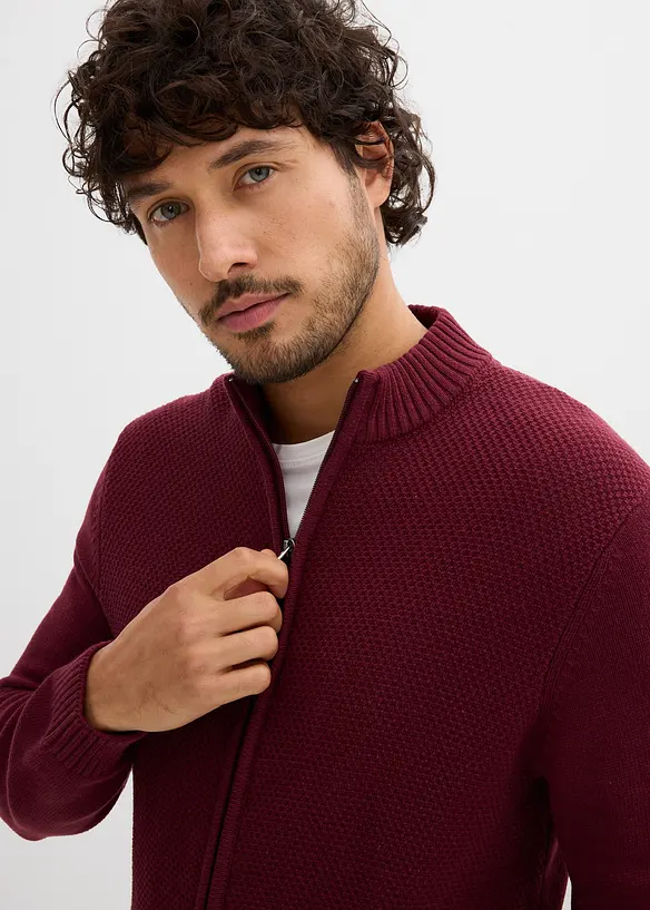 Feinstrickjacke aus reiner Baumwolle, bonprix