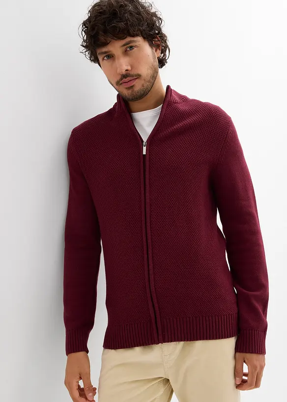 Feinstrickjacke aus reiner Baumwolle, bonprix
