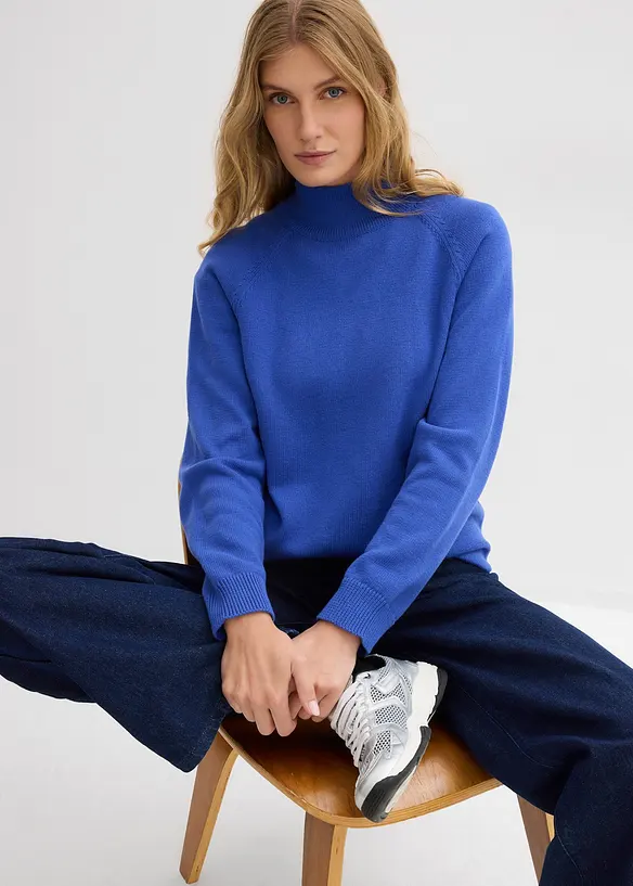 Pull col roulé 100% coton, bonprix