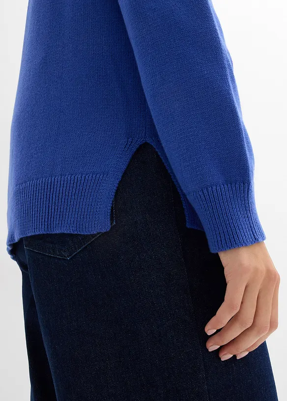 Pull col roulé 100% coton, bonprix