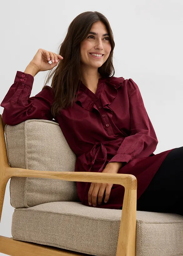 Umstands-Bluse aus weichem Satin, bonprix