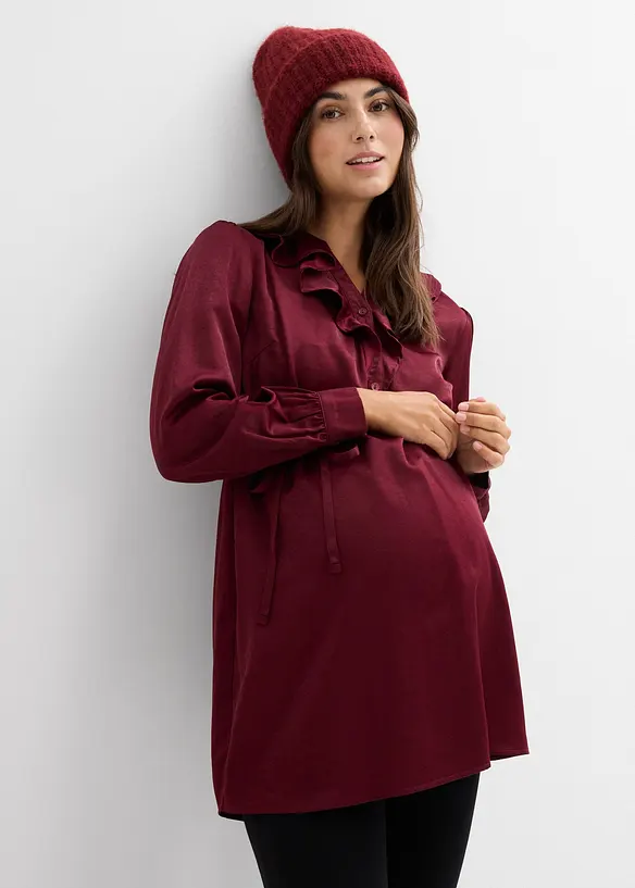 Umstands-Bluse aus weichem Satin, bonprix