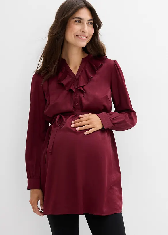 Umstands-Bluse aus weichem Satin, bonprix
