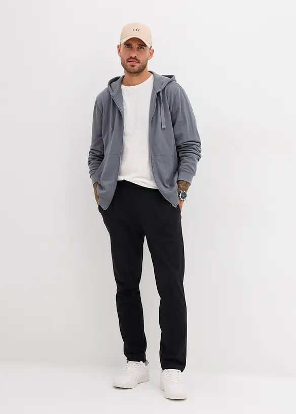 Kapuzen-Sweatjacke mit Reißverschluss, bonprix