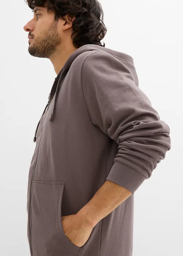 Sweat zippé à capuche, bonprix
