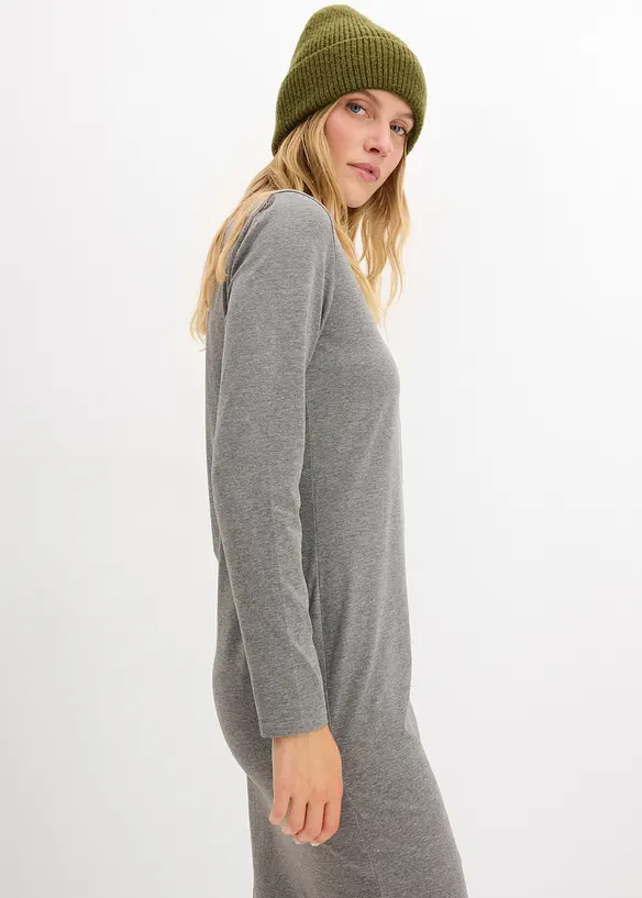 Robes en jersey à col V, bonprix
