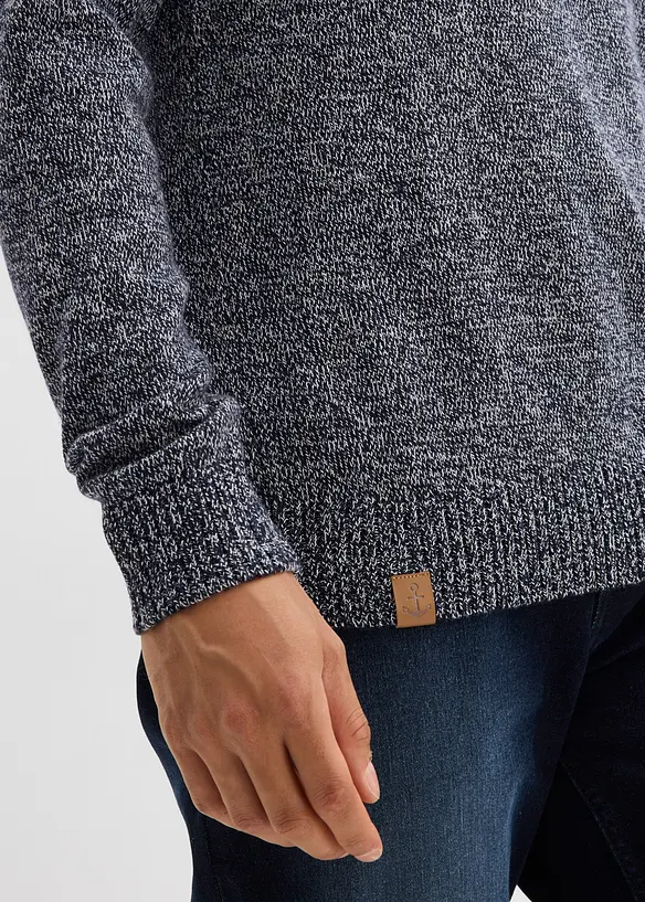 Feinstrickpullover mit reiner Baumwolle, bonprix