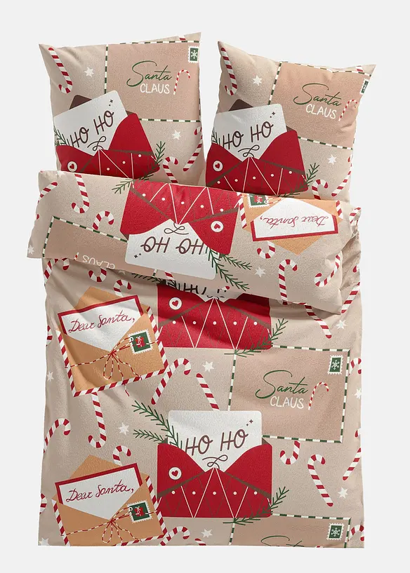 Bettwäsche mit Weihnachtsbrief, bonprix
