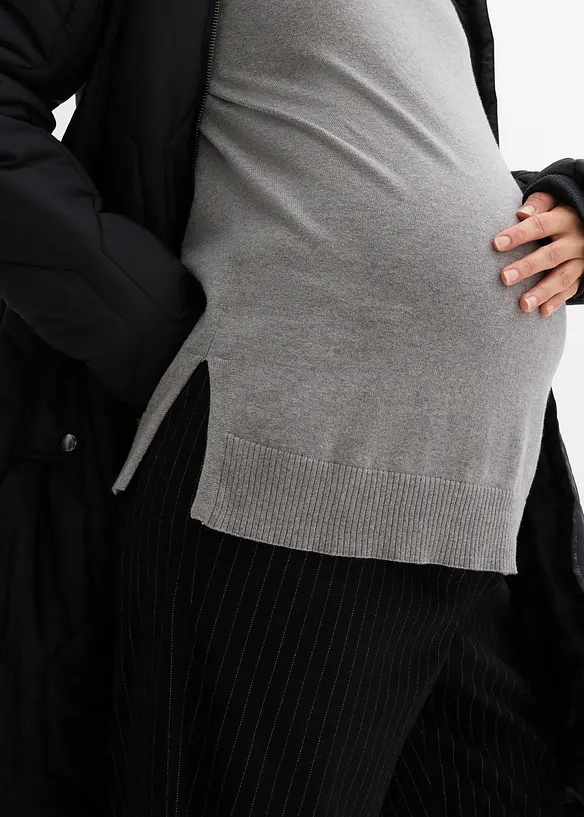 Pull de grossesse 3-en-1 en maille de coton avec top d’allaitement, bonprix