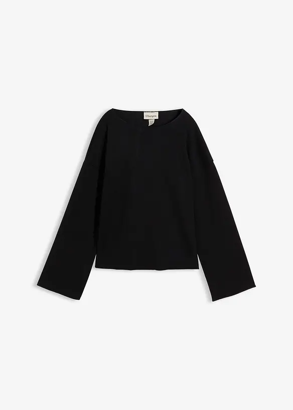 Langarmshirt aus Rippware, bonprix