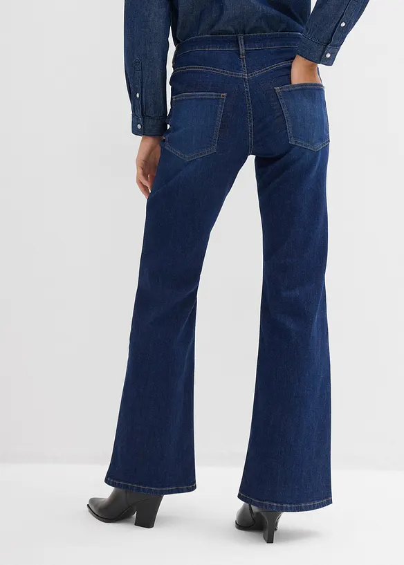 Flared-Jeans Mid Waist, bonprix