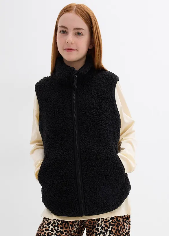 Gilet sans manches en sherpa, bonprix