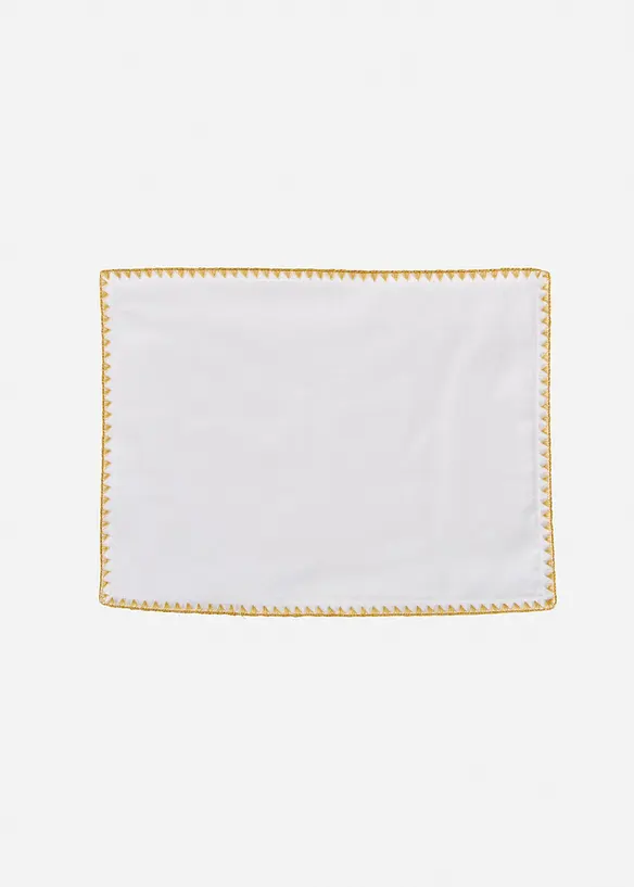 Tischset aus Bio Baumwolle mit Glanz Bordüre (2er Pack), bonprix