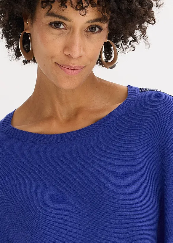 Feinstrickpullover mit Pailletten, bonprix