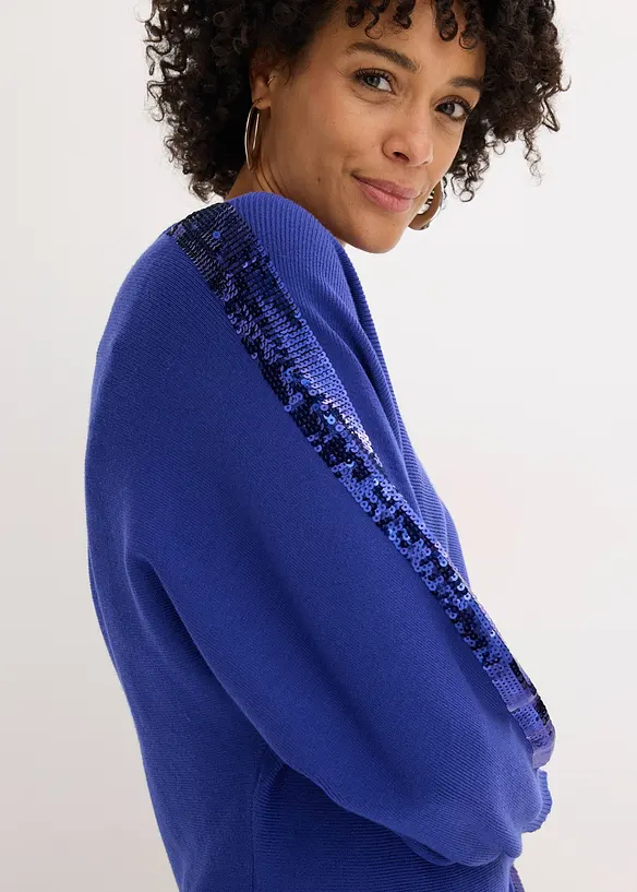 Feinstrickpullover mit Pailletten, bonprix