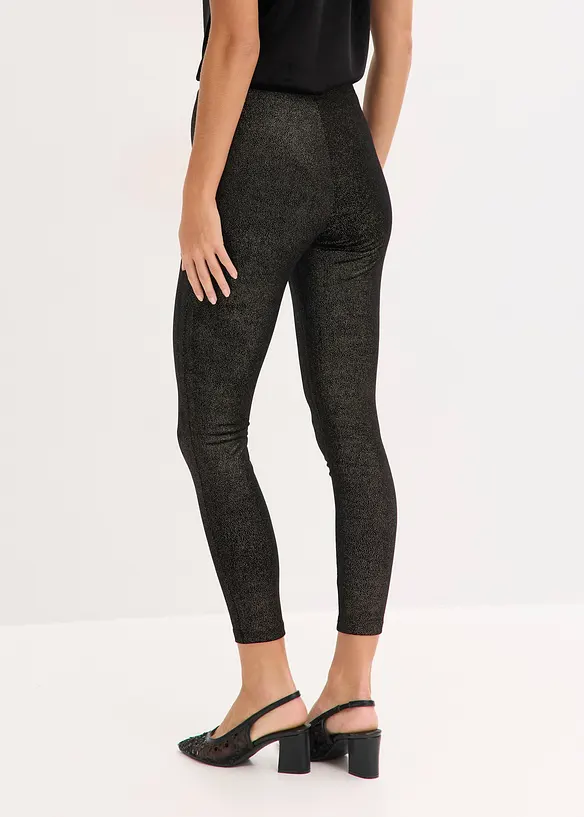Glitzer Leggings aus Samt, bonprix