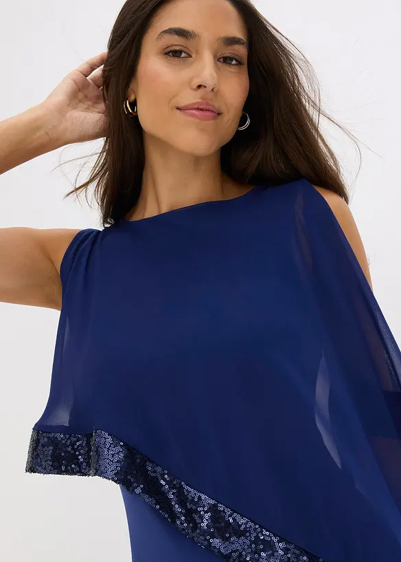 Robe en jersey à sequins, bonprix