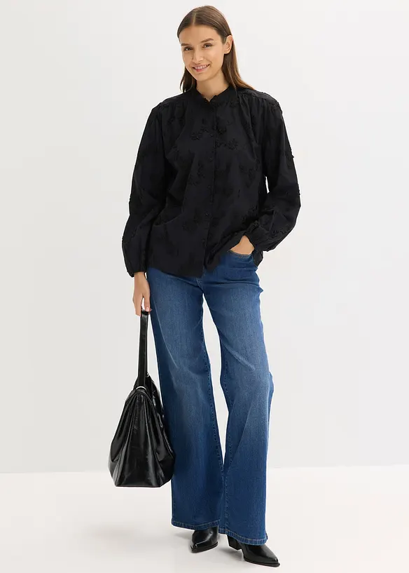 Schlupfbluse aus reiner Baumwolle, bonprix