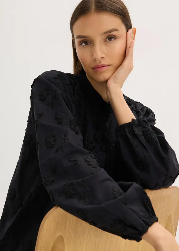 Schlupfbluse aus reiner Baumwolle, bonprix