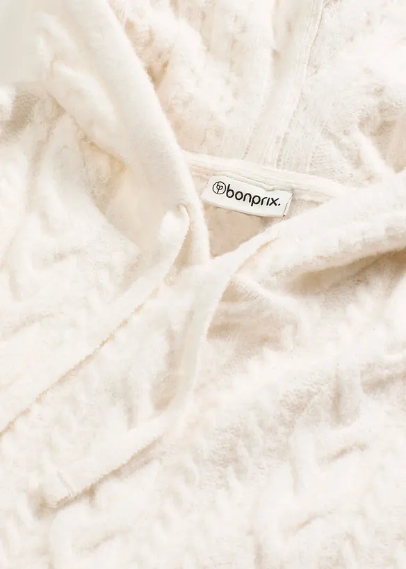 Grobstrick-Pullover mit Kapuze, bonprix