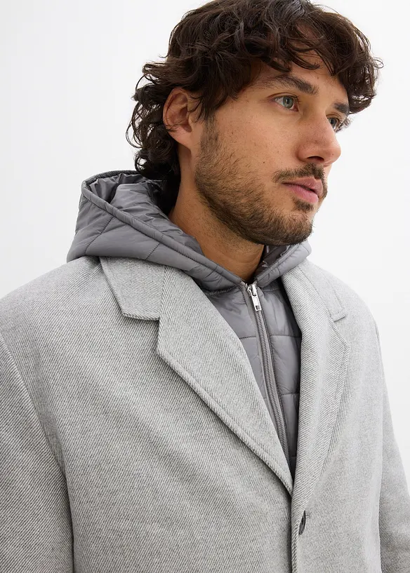 Manteau blazer 2en1 à capuche amovible, bonprix
